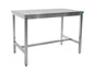Edelstahltisch ohne Unterblatt - B 800 x T 600 mm | Saro 600-1010 | Saro