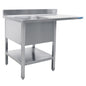 Spülcenter 1 Becken, links - B 1400 x T 600 mm | Saro 600-2605L