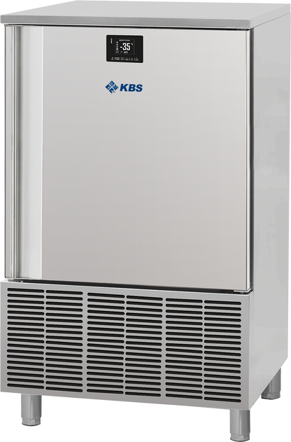 KBS SF 8 Pro Schnellabkühler aus Edelstahl mit digitaler Temperaturanzeige und Kühlgitter