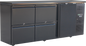 Backbar BB 204 mit vier Schubladen und einer Volltür von KBS Gastrotechnik