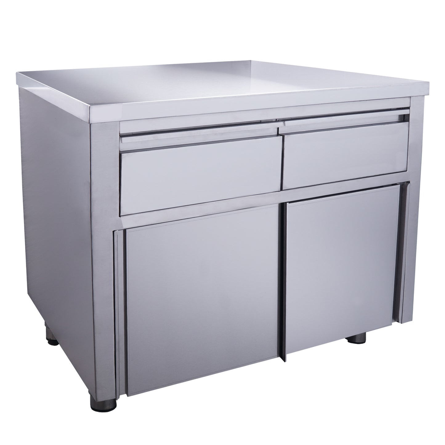 Schiebetürenschrank mit 2 Schubladen, 1000X700mm | Saro 700-2200