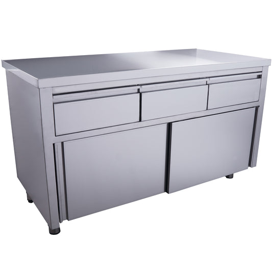 Schiebetürenschrank mit 3 Schubladen, 1400X700mm | Saro 700-2210