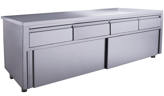 Schiebetürenschrank mit 4 Schubladen, 1800X700mm | Saro 700-2220