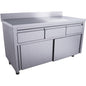 Schiebetürenschrank mit 3 Schubladen und Aufkantung, 1600X700mm | Saro 700-2315