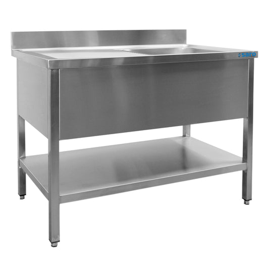 Spültisch 1 Becken, rechts - B 1800 x T 700 mm | Saro 700-2525R