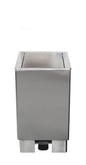 Edelstahlmülleimer 60 Liter,