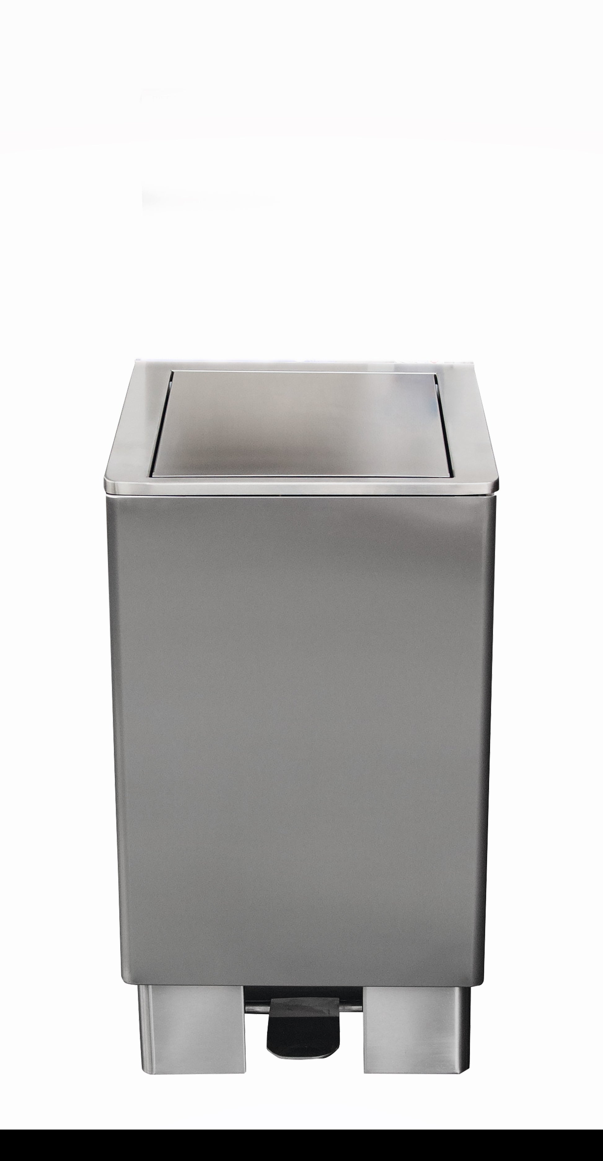 Edelstahlmülleimer 90 Liter,