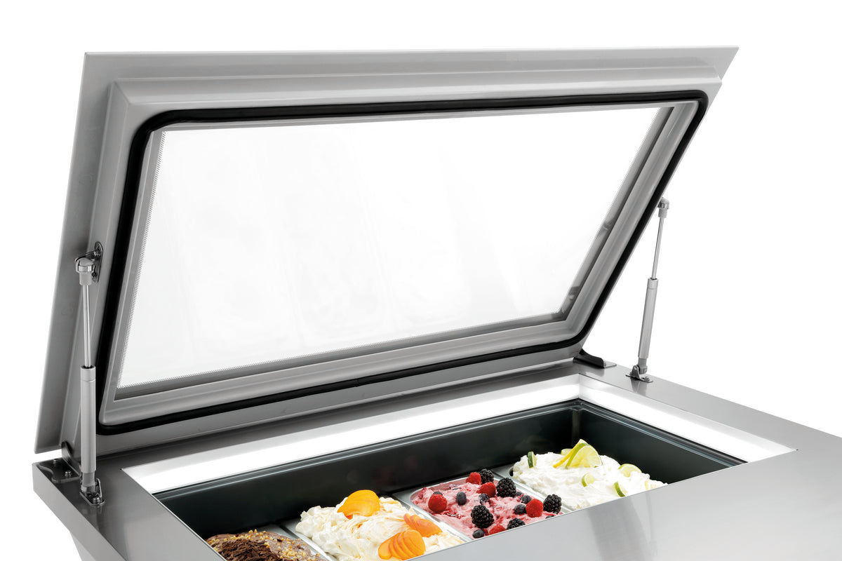Eisvitrine 4x6,5L-F | Bartscher 700248 - Bartscher
