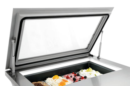 Eisvitrine 4x6,5L-F | Bartscher 700248 - Bartscher