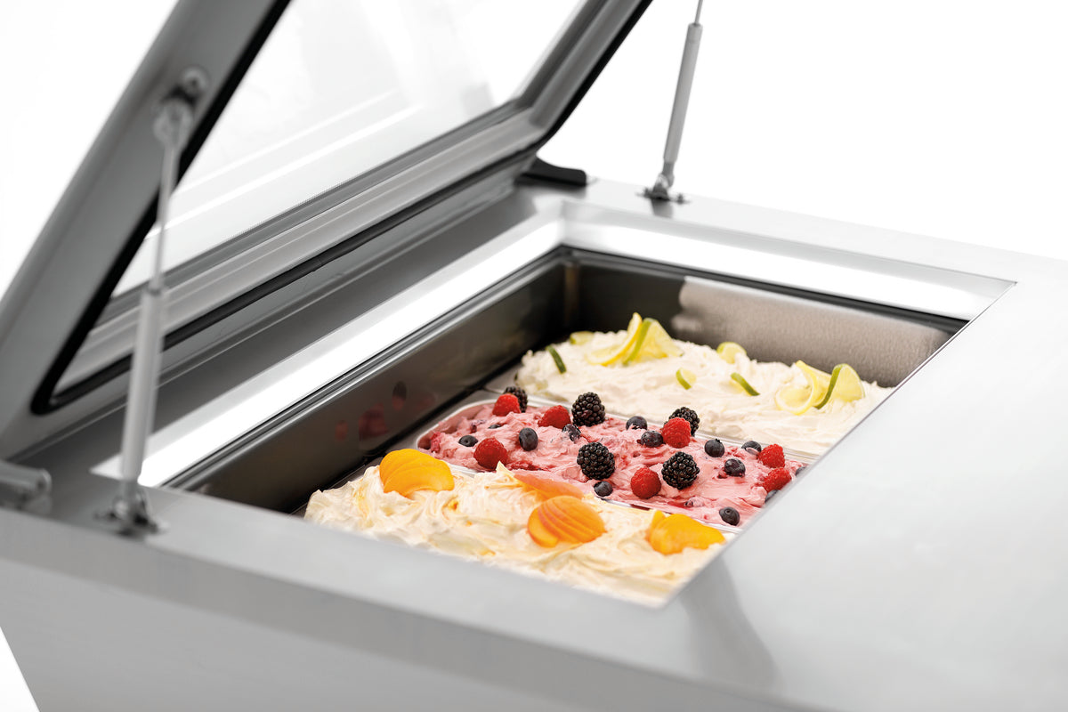 Eisvitrine 4x6,5L-F | Bartscher 700248 - Bartscher