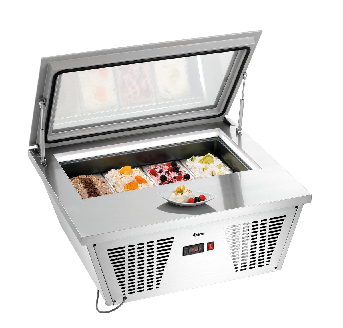 Eisvitrine 4x6,5L-F | Bartscher 700248 - Bartscher