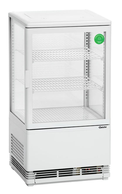 Mini Kühlvitrine 58L, weiß | Bartscher 700258G - Bartscher