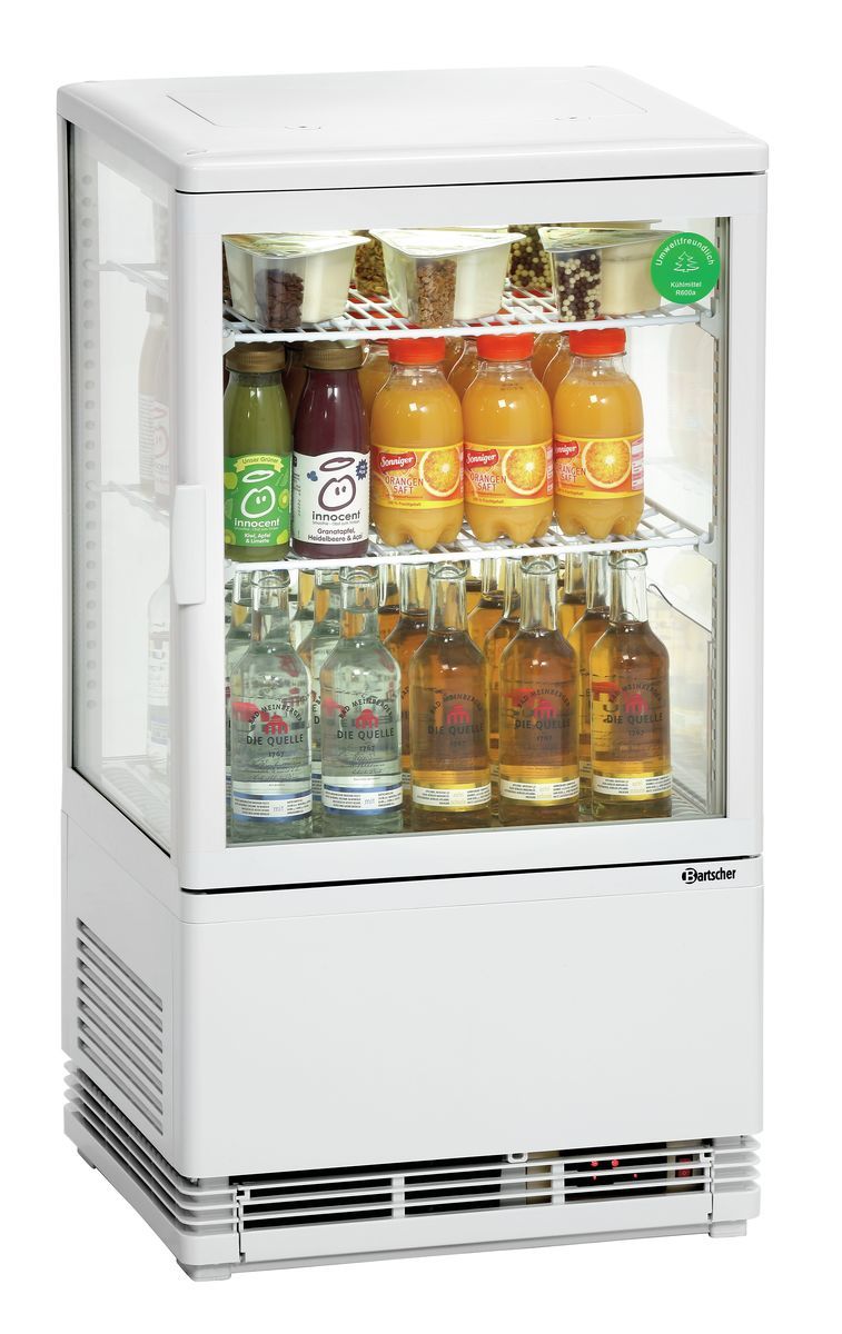 Mini Kühlvitrine 58L, weiß | Bartscher 700258G - Bartscher
