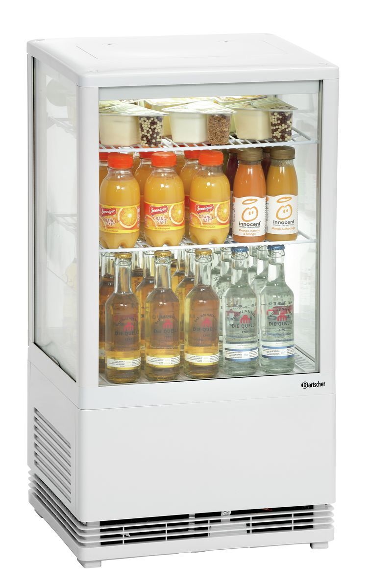 Mini Kühlvitrine 58L, weiß | Bartscher 700258G - Bartscher