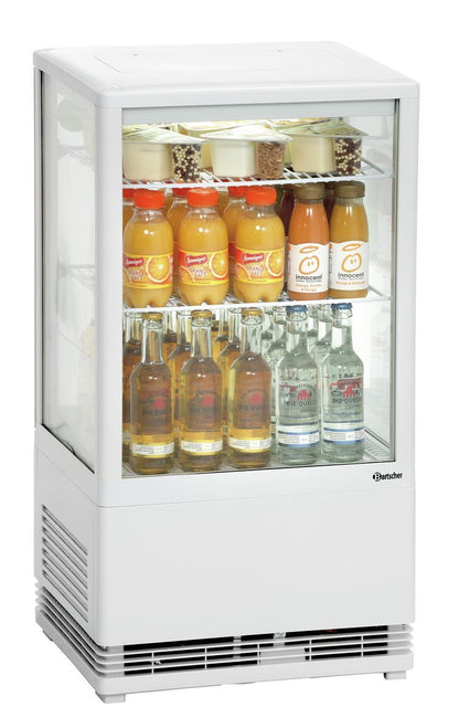 Mini Kühlvitrine 58L, weiß | Bartscher 700258G - Bartscher