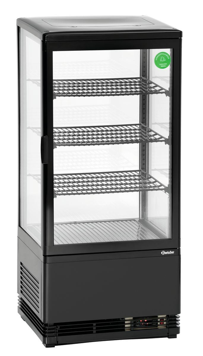Mini-Kühlvitrine 78L, schwarz | Bartscher 700277G - Bartscher
