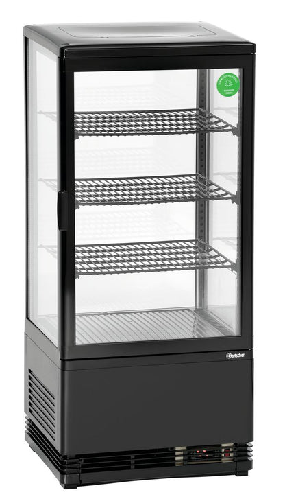 Mini-Kühlvitrine 78L, schwarz | Bartscher 700277G - Bartscher