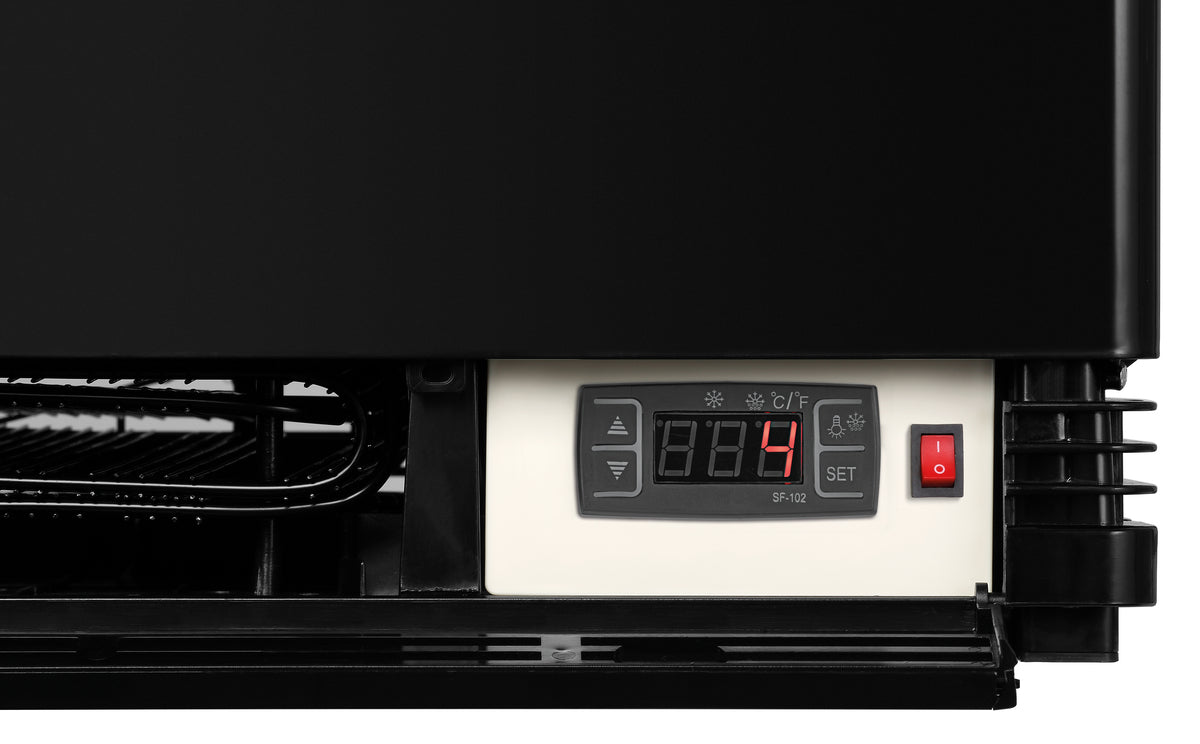 Mini-Kühlvitrine 78L, schwarz | Bartscher 700277G - Bartscher