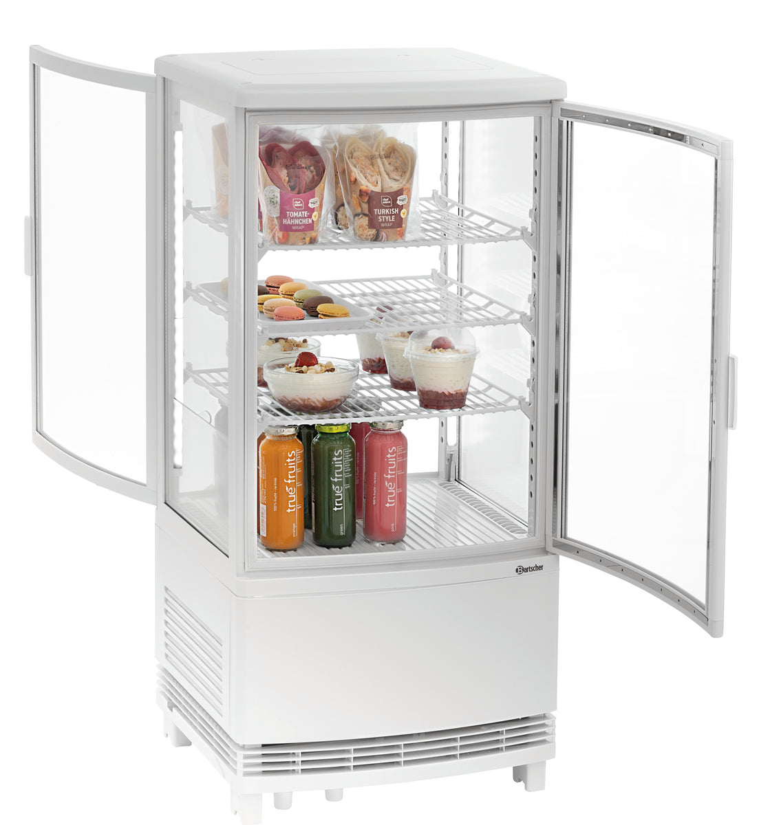Mini-Kühlvitrine 75L2T weiß | Bartscher 700287 - Bartscher