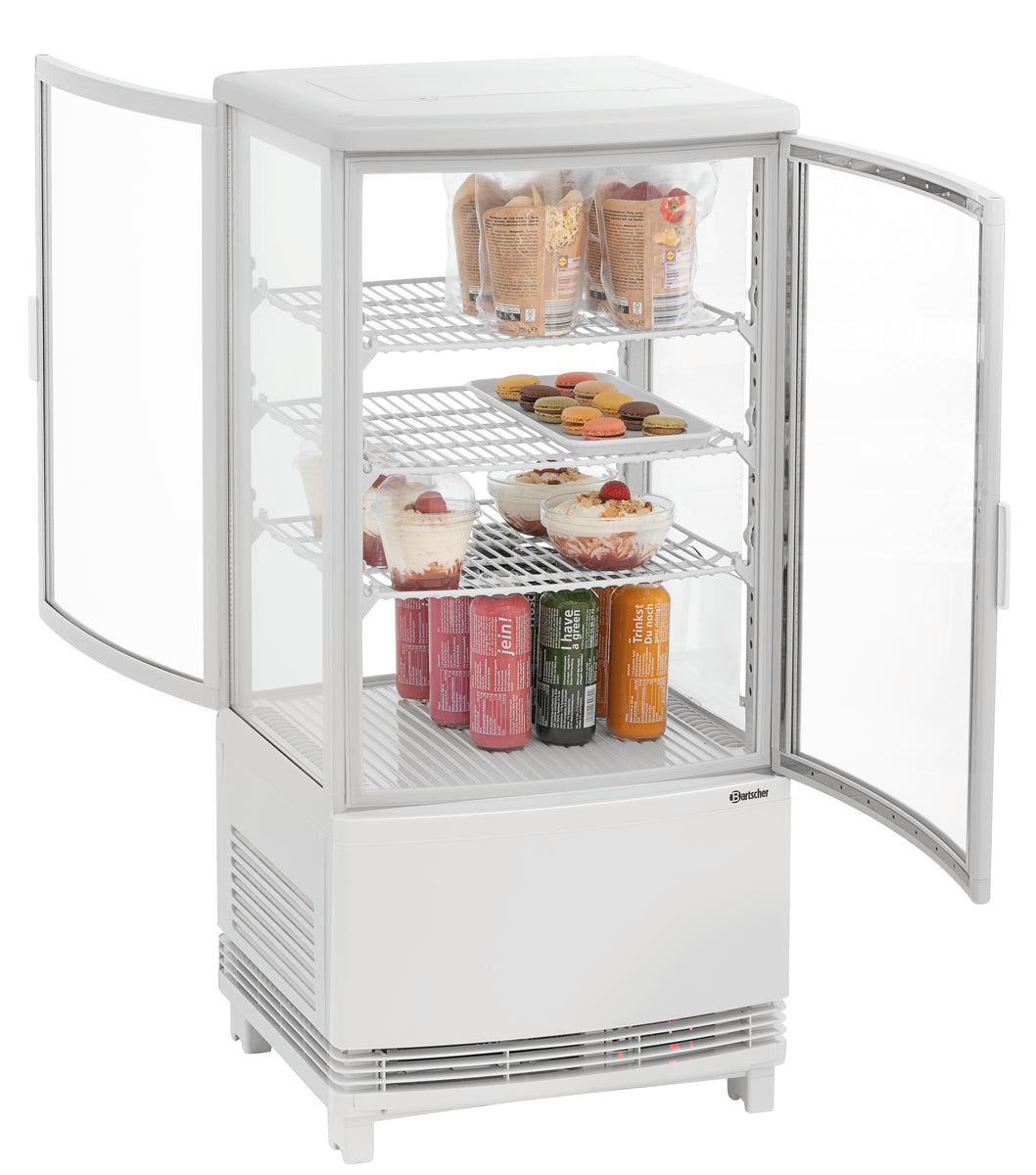 Mini-Kühlvitrine 75L2T weiß | Bartscher 700287 - Bartscher