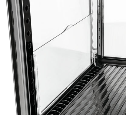 Mini-Kühlvitrine 64L2T schwarz | Bartscher 700358GV1
