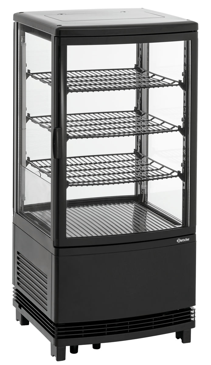 Mini-Kühlvitrine 75L2T schwarz | Bartscher 700387 - Bartscher