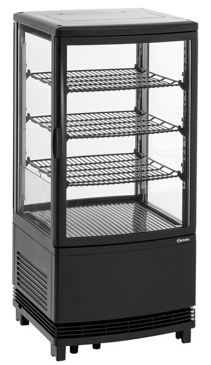 Mini-Kühlvitrine 75L2T schwarz | Bartscher 700387 - Bartscher