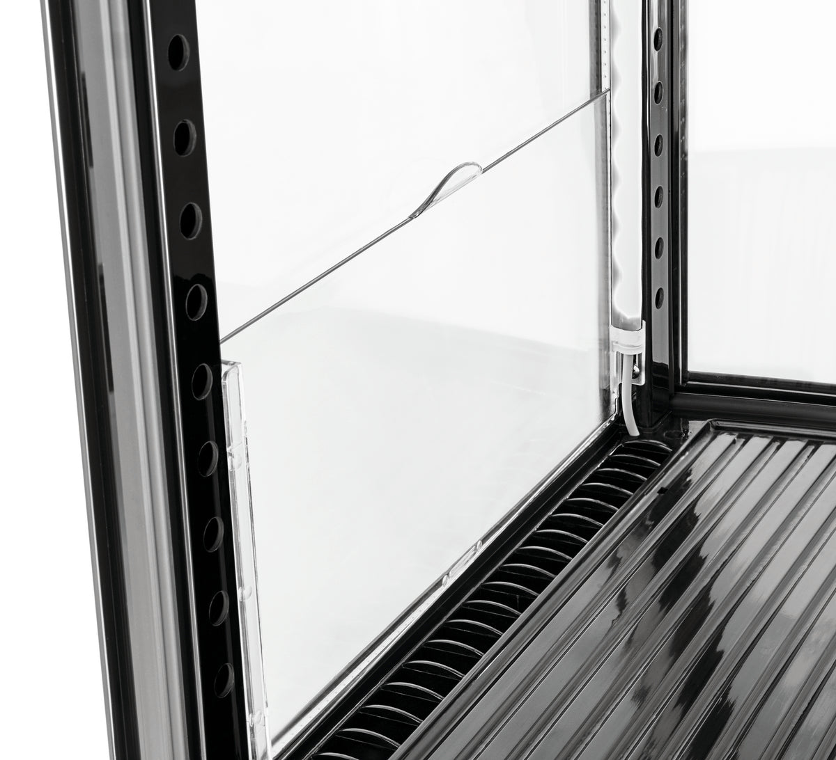 Mini-Kühlvitrine 75L2T schwarz | Bartscher 700387 - Bartscher