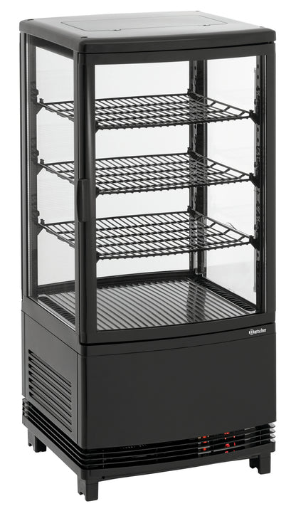 Mini-Kühlvitrine 75L2T schwarz | Bartscher 700387 - Bartscher