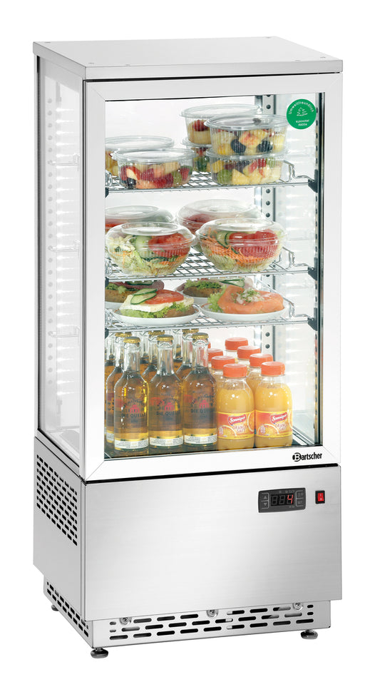 Mini-Kühlvitrine 78L, Edelstahl | Bartscher 700478G - Bartscher