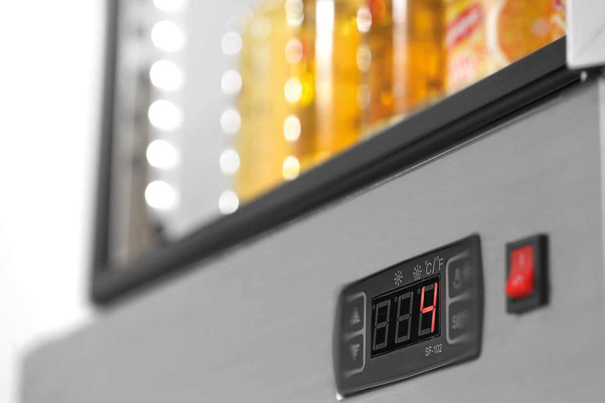 Mini-Kühlvitrine 78L, Edelstahl | Bartscher 700478G - Bartscher