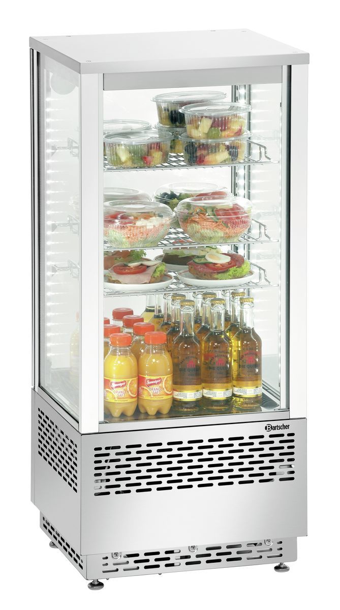 Mini-Kühlvitrine 78L, Edelstahl | Bartscher 700478G - Bartscher