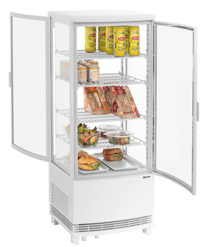 Mini-Kühlvitrine 98L2T weiß | Bartscher 700498 - Bartscher