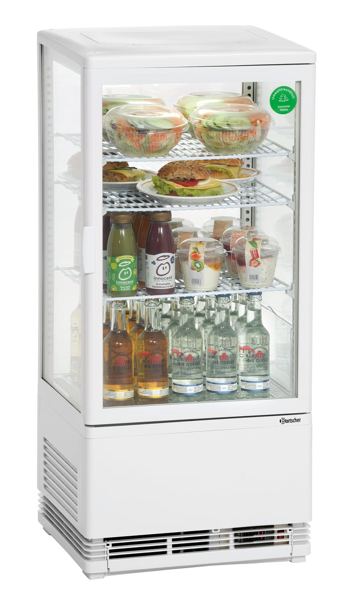 Mini-Kühlvitrine 78L, weiß | Bartscher 700578G - Bartscher