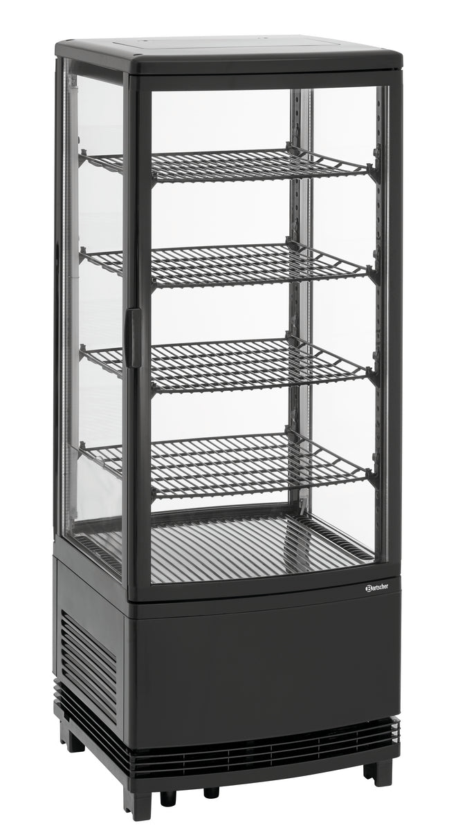 Mini-Kühlvitrine 98L2T schwarz | Bartscher 700698 - Bartscher