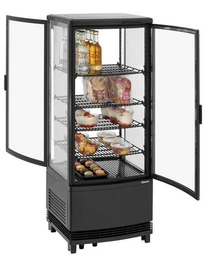 Mini-Kühlvitrine 98L2T schwarz | Bartscher 700698 - Bartscher