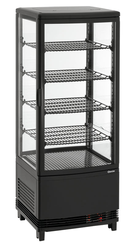 Mini-Kühlvitrine 98L2T schwarz | Bartscher 700698 - Bartscher