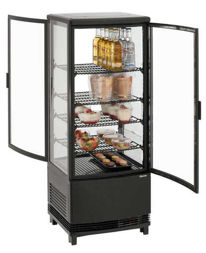 Mini-Kühlvitrine 98L2T schwarz | Bartscher 700698 - Bartscher