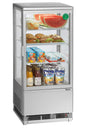 Mini-Kühlvitrine 78L, silber | Bartscher 700778G - Bartscher