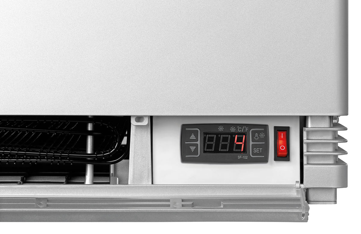 Mini-Kühlvitrine 78L, silber | Bartscher 700778G - Bartscher