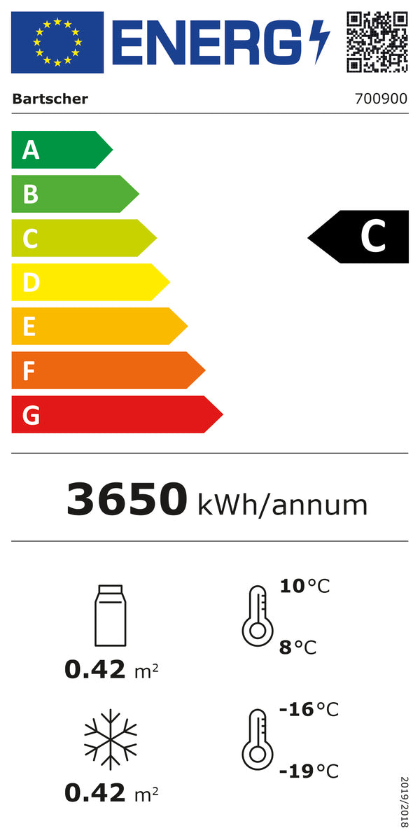 Kühl-/Gefrierkombination KTK1-122 | Bartscher 700900 - Bartscher