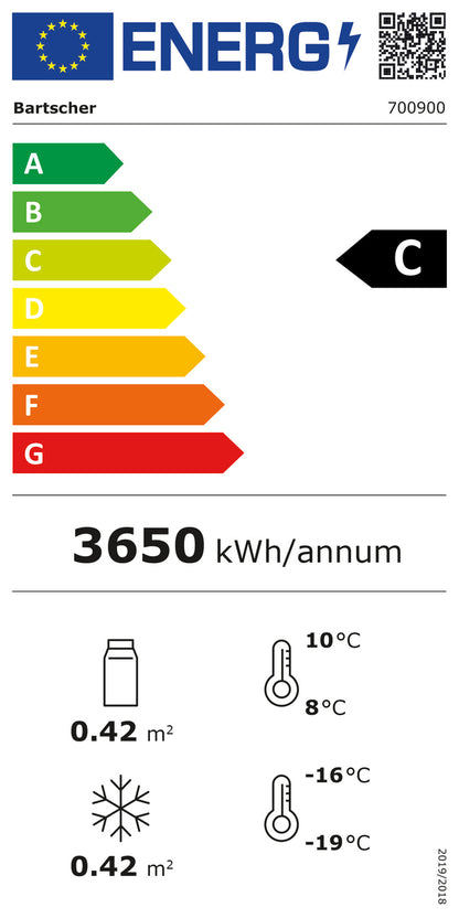 Kühl-/Gefrierkombination KTK1-122 | Bartscher 700900 - Bartscher