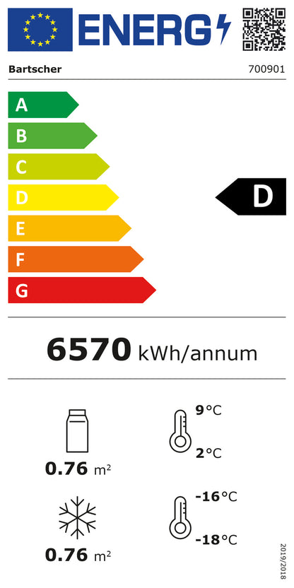 Kühl-/Gefrierkombination KTK2-222 | Bartscher 700901 - Bartscher