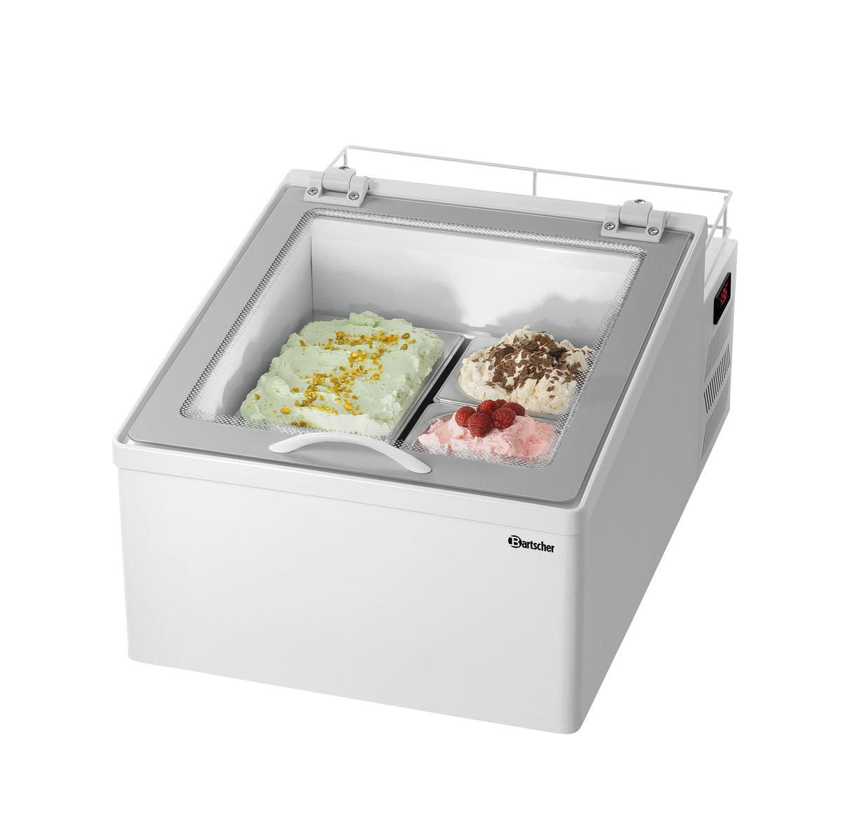 Eisvitrine 2x5L-F | Bartscher 700940 - Bartscher