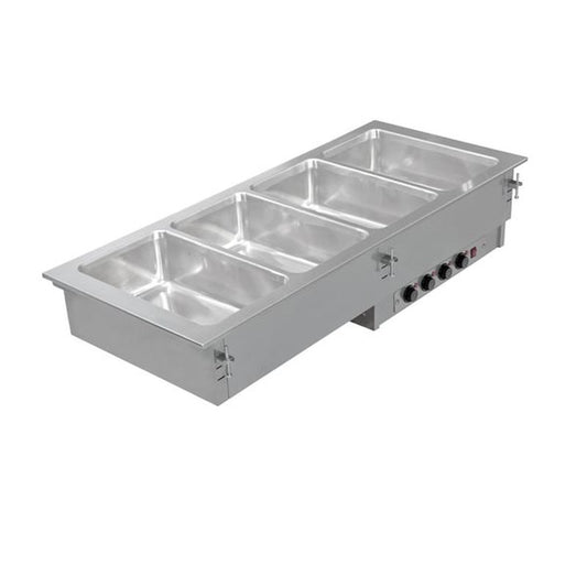 Einbau Bain Marie 4x GN 1/1 mit getrennt regelbaren Becken | KBS 70510127 - KBS Gastrotechnik