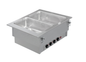 Einbau Bain Marie 4x GN 1/1 mit getrennt regelbaren Becken | KBS 70510127 | KBS Gastrotechnik