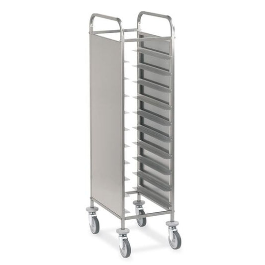Abräumwagen 520 für 10 Tabletts oder GN Tabletts mit Seitenwand von KBS Gastrotechnik