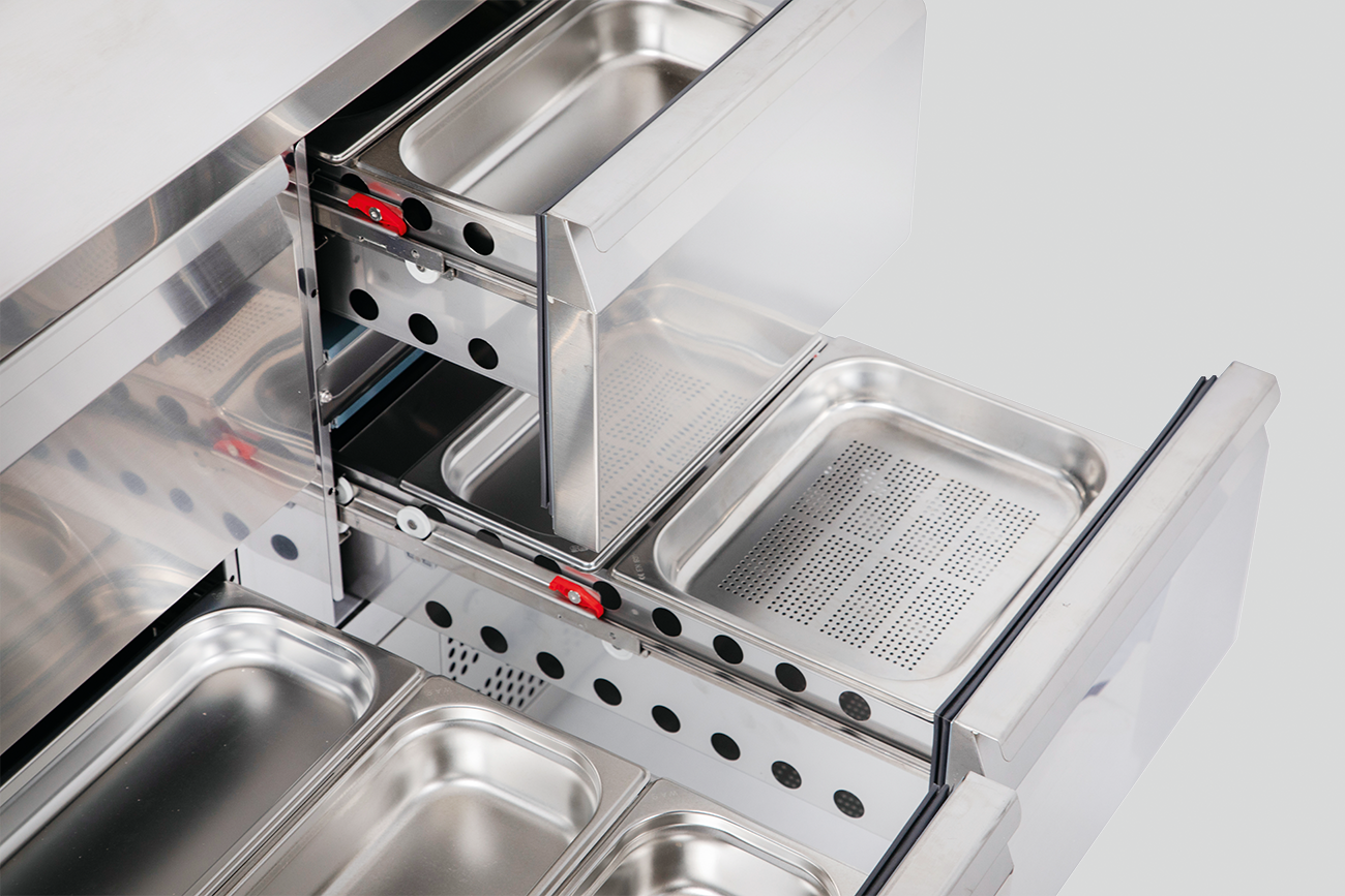 Schubladensatz 1/2 +1/2 für KTM Serie und Belegstationen | KBS 828698 - KBS Gastrotechnik