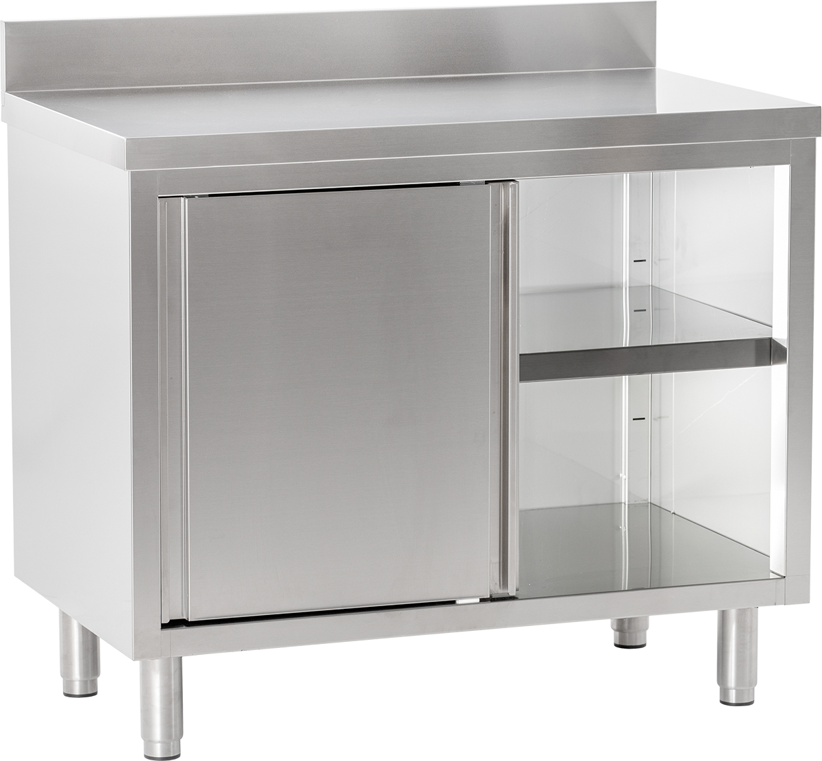 Arbeitsschrank mit Aufkantung B 100cm x T 60cm | KBS 90211101 - KBS Gastrotechnik
