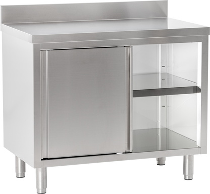 Arbeitsschrank mit Aufkantung B 100cm x T 60cm | KBS 90211101 - KBS Gastrotechnik